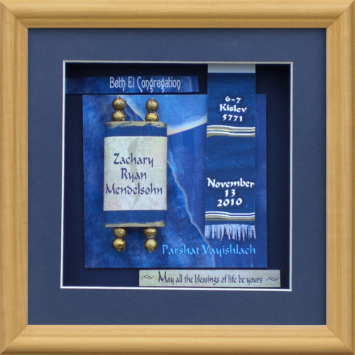 Bar Mitzvah Torah Shadow Box Special Occasion Memories Kept Safe Keepsake Unique Gift Lasts a Lifetime